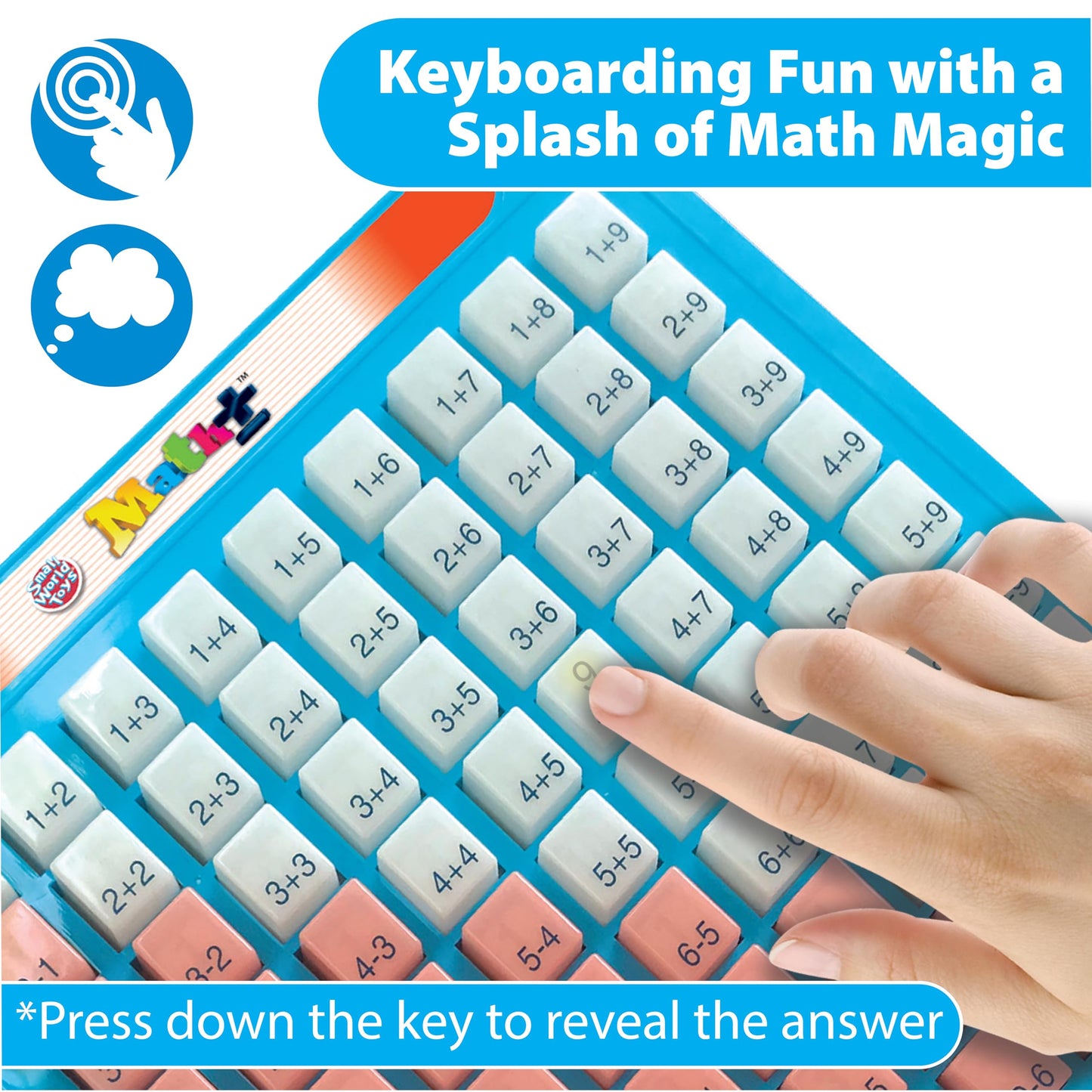 Small World Toys Math Keyboard: Addition & Subtraction for Ages 3+
