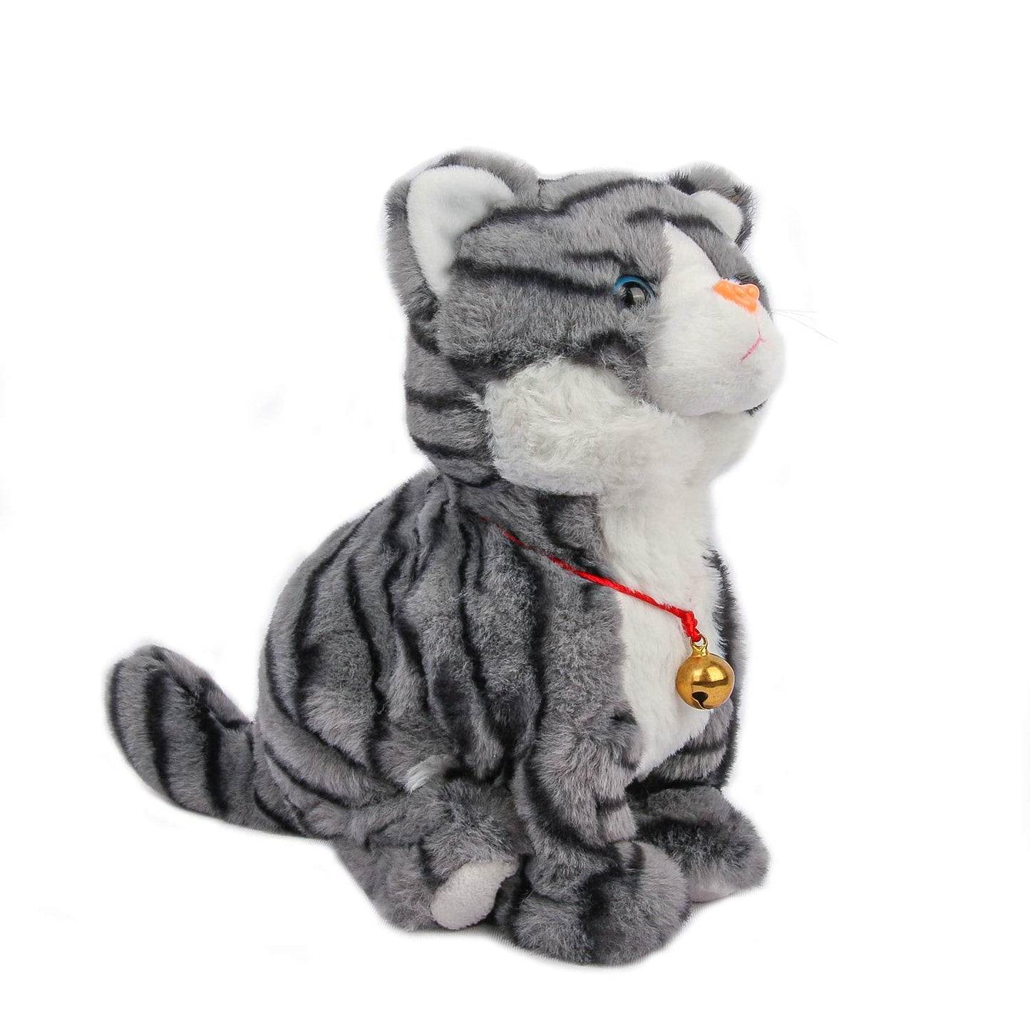 Smalody Interactive Plush Cat Toy – Sound-Control Robot Cat for Kids (Gray)