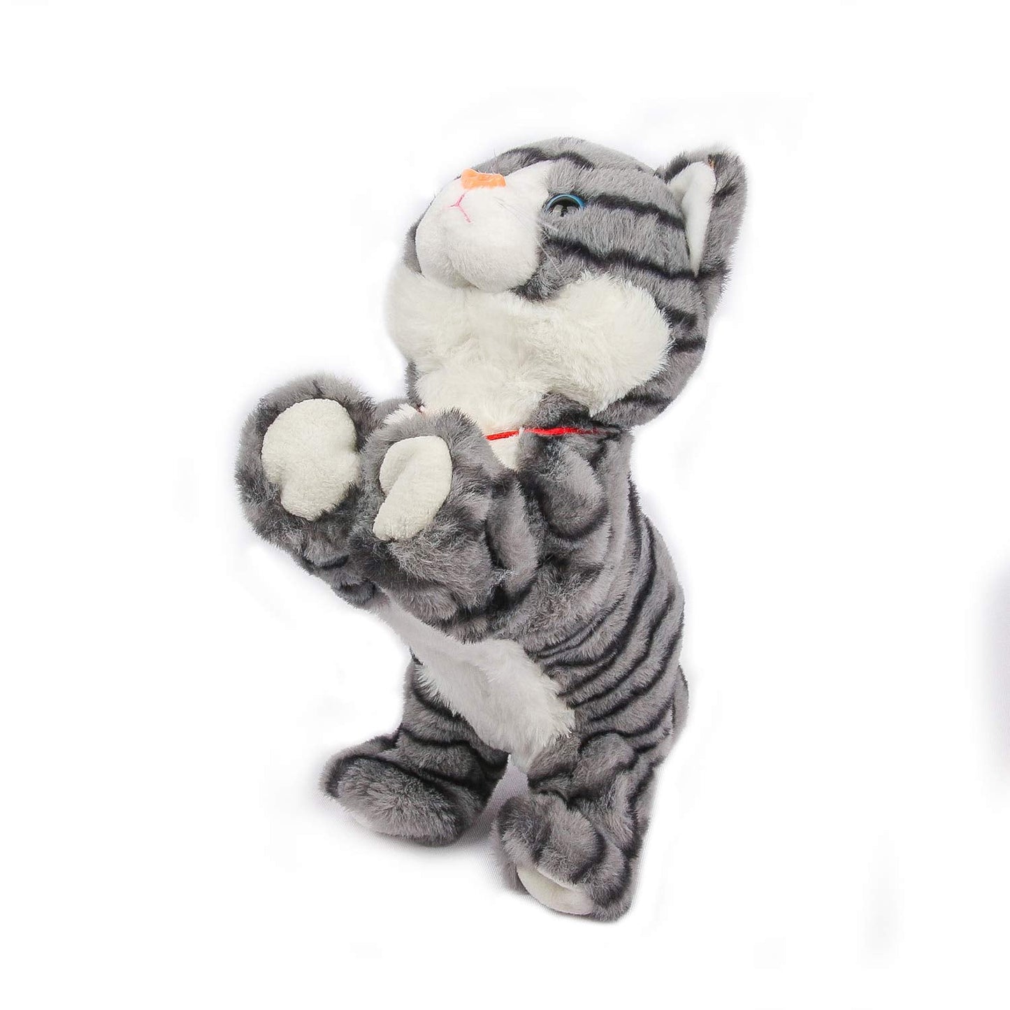 Smalody Interactive Plush Cat Toy – Sound-Control Robot Cat for Kids (Gray)
