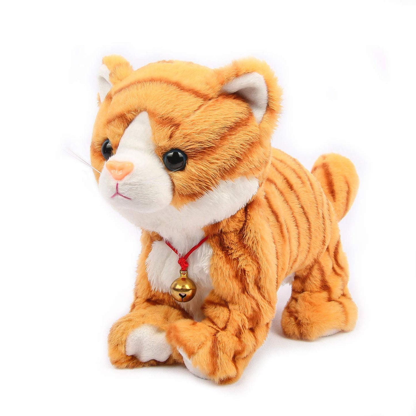 Smalody Interactive Plush Cat Toy | Sound-Control Robotic Pet for Children (Yellow)