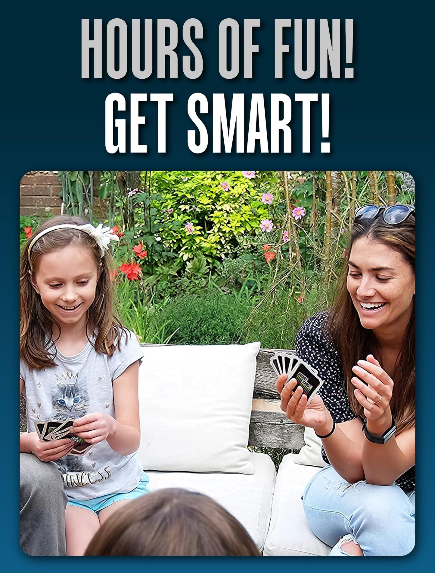 SMART CARDS DINOSAURS Card Game – 7 Games in 1 Travel Pack for Ages 5+ | 1-8 Players