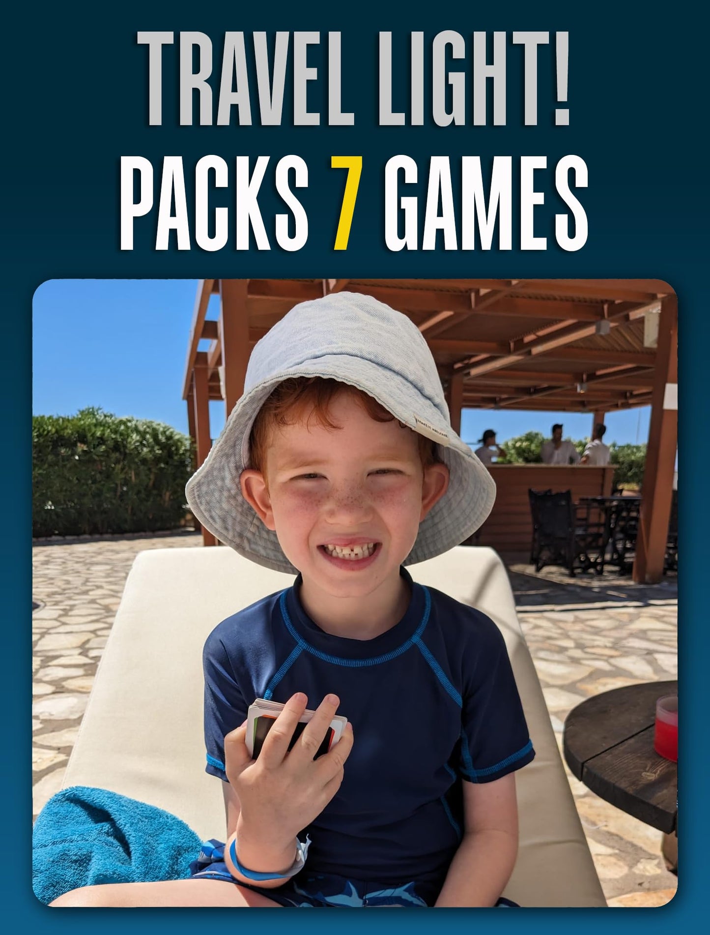 SMART CARDS DINOSAURS Card Game – 7 Games in 1 Travel Pack for Ages 5+ | 1-8 Players
