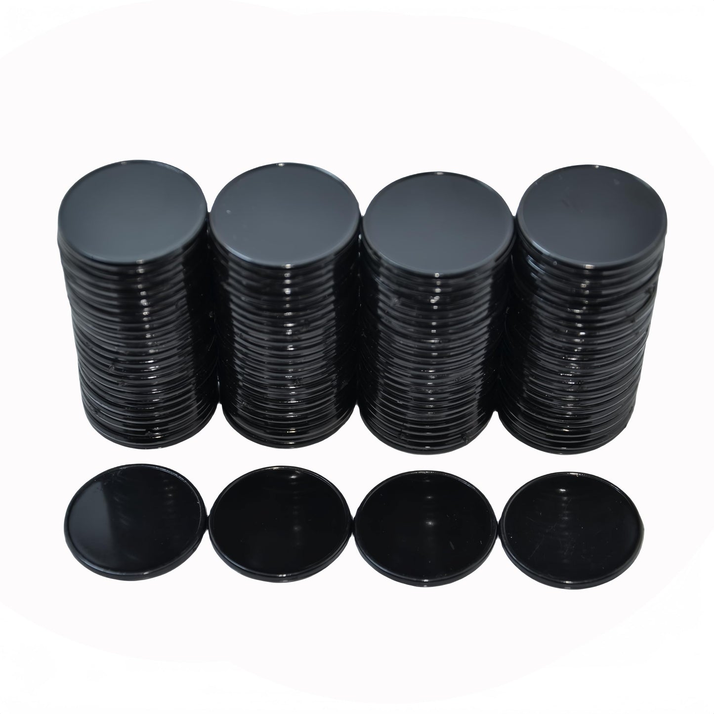 Smartdealspro 100 Count 25mm Opaque Plastic Learning Counters – Black