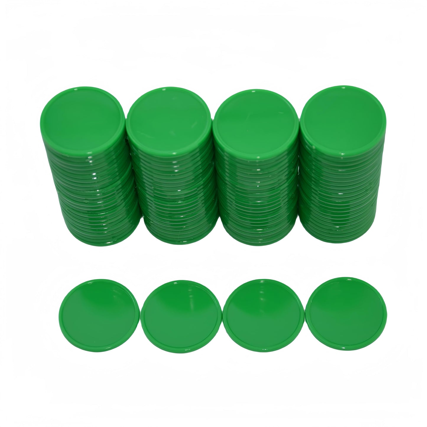 Smartdealspro 100-Piece 25mm Plastic Learning Counters – Green