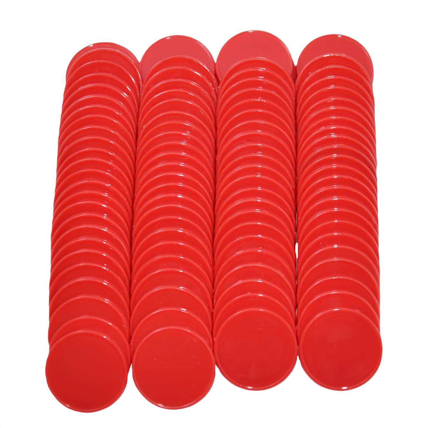 Smartdealspro 100 Red 25mm Plastic Learning Counters – Counting Chips for Math & Classroom Activities