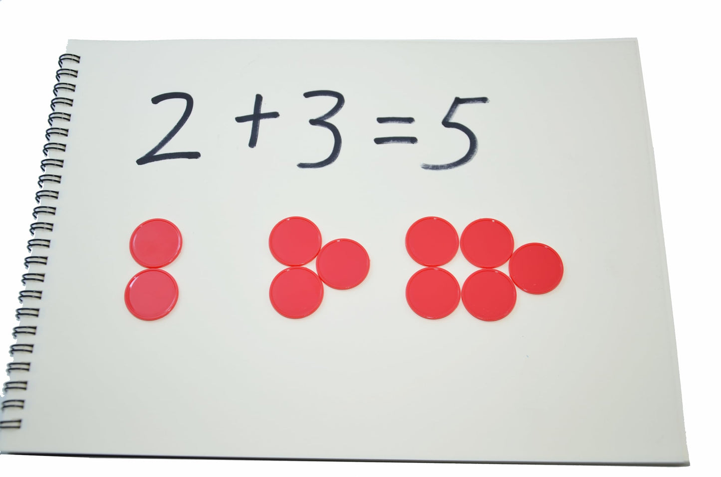 Smartdealspro 100 Red 25mm Plastic Learning Counters – Counting Chips for Math & Classroom Activities
