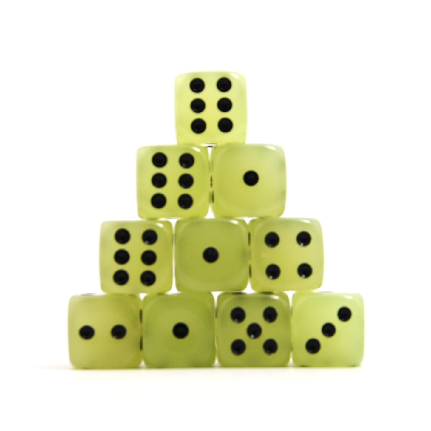 Smartdealspro 10-Pack D6 Glow in the Dark Dice for DND MTG RPG & Math | 16mm