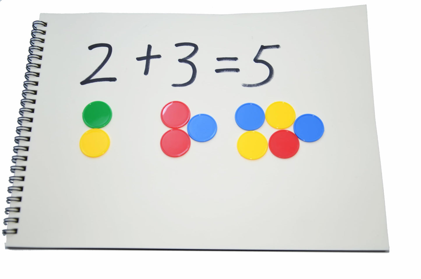 Smartdealspro 100-Piece 1-Inch Opaque Learning Counters with Storage Box – Red, Yellow, Blue, Green