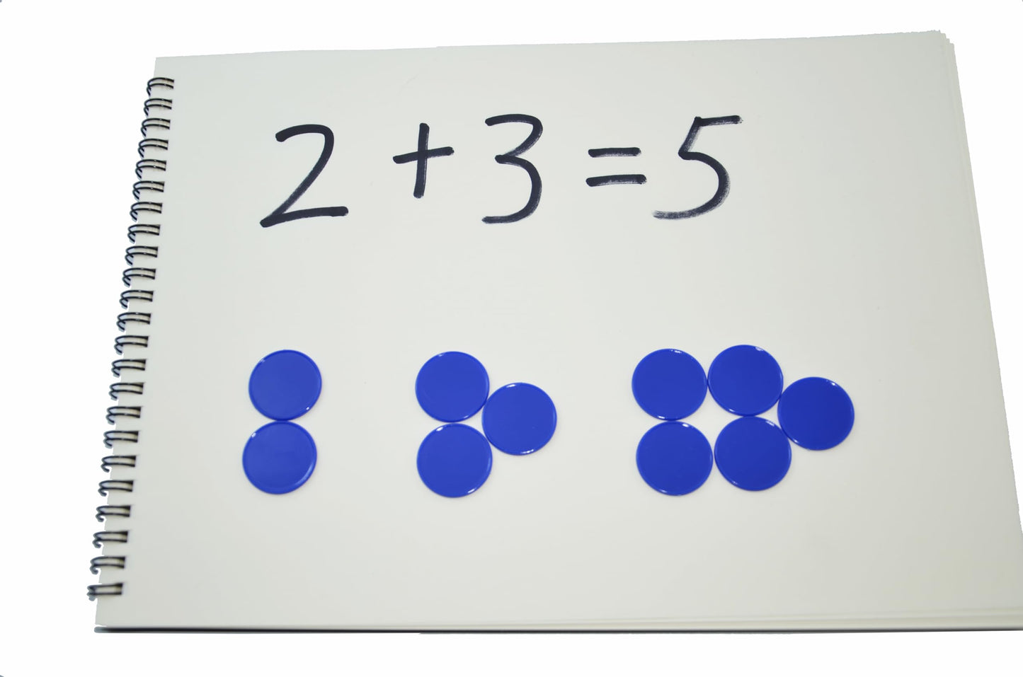 Smartdealspro 100 Pcs Opaque Counting Counters (25mm) Blue with Storage Box