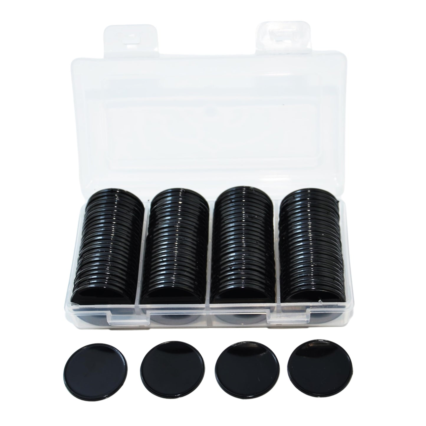 Smartdealspro 100 Count 25mm Opaque Plastic Learning Counters – Black
