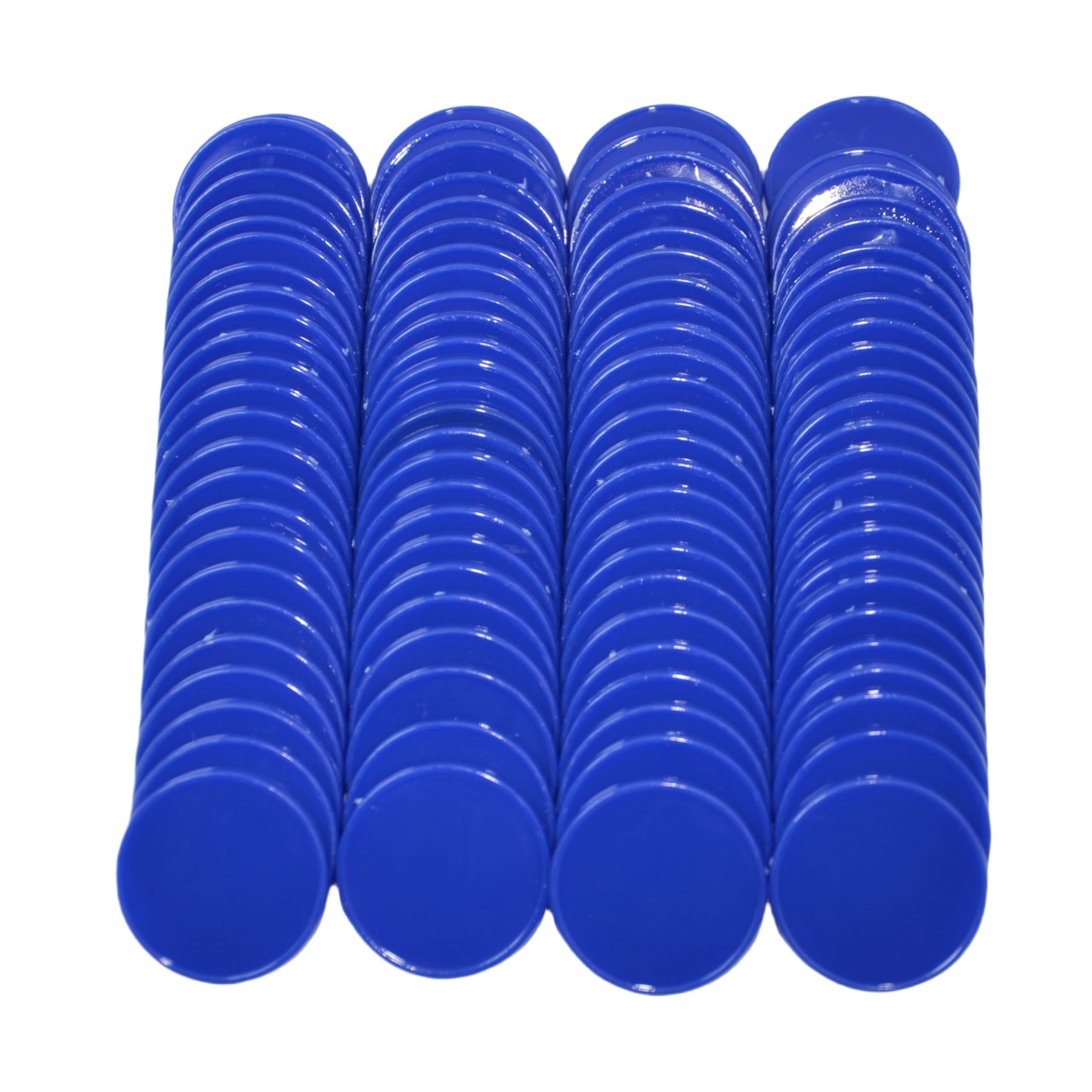 Smartdealspro 100 Pcs Opaque Counting Counters (25mm) Blue with Storage Box