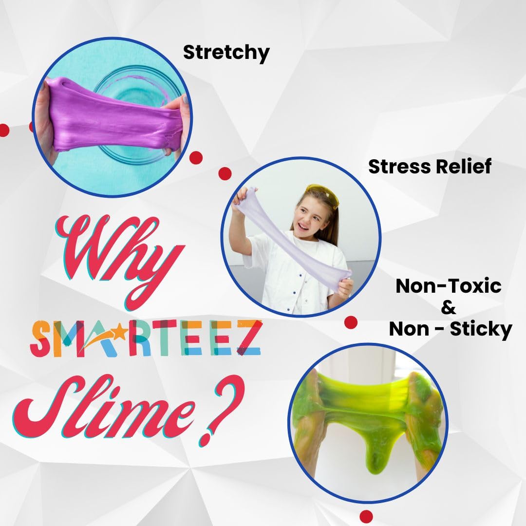 SMARTEEZ Slime Activator — Triple Output, Non-Toxic & Washable (5+ lbs)