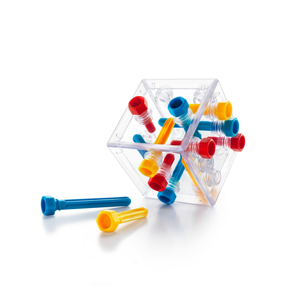 SmartGames Criss Cross Cube – 80 Challenges 3D Logic Puzzle for Ages 8+