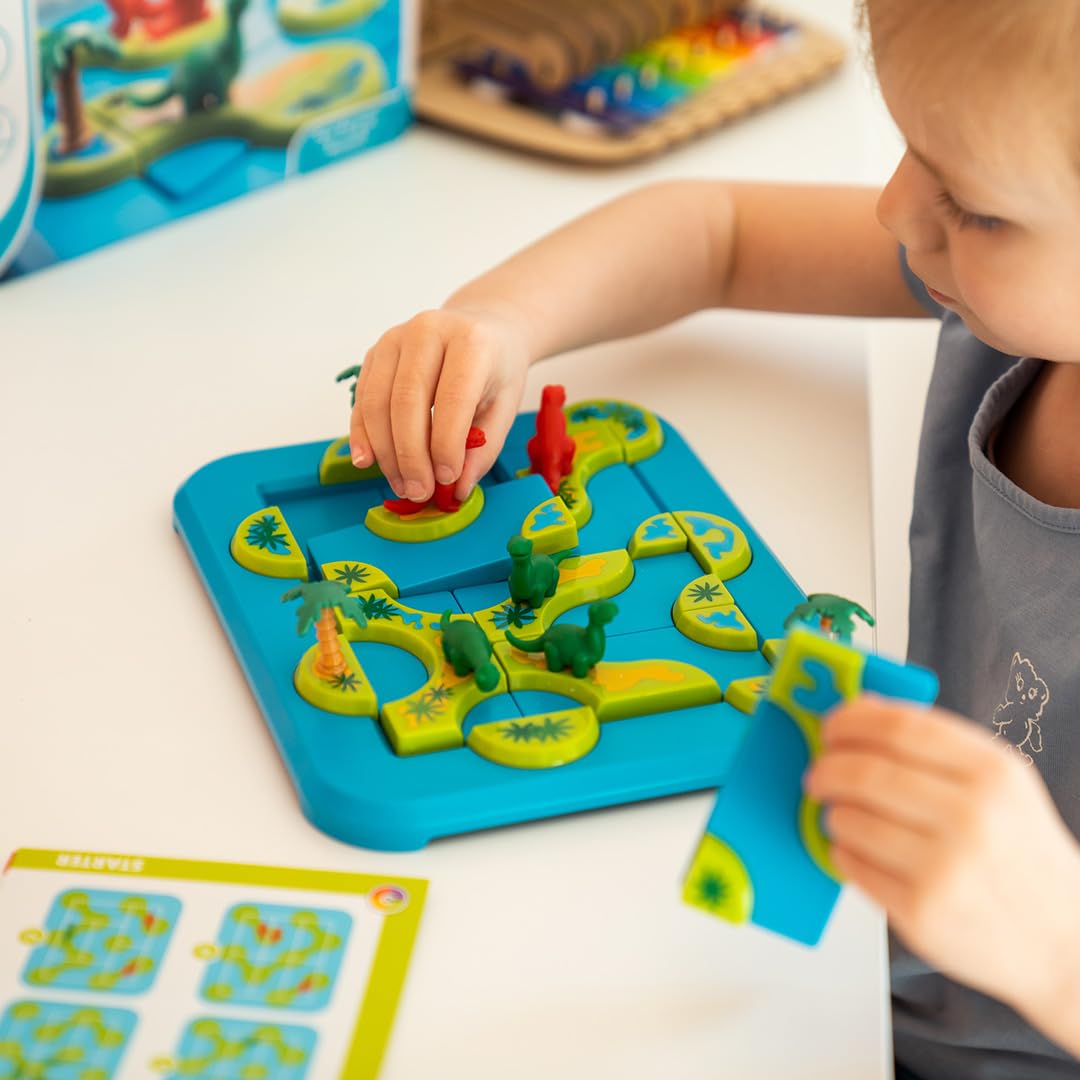 SmartGames Dinosaurs – Mystic Islands Logic Puzzle STEM Game with 80 Challenges (Ages 6+)