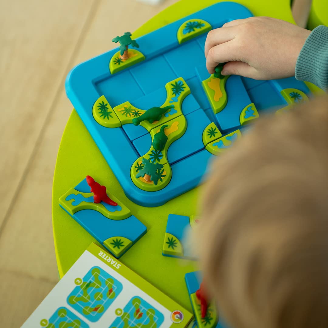 SmartGames Dinosaurs – Mystic Islands Logic Puzzle STEM Game with 80 Challenges (Ages 6+)