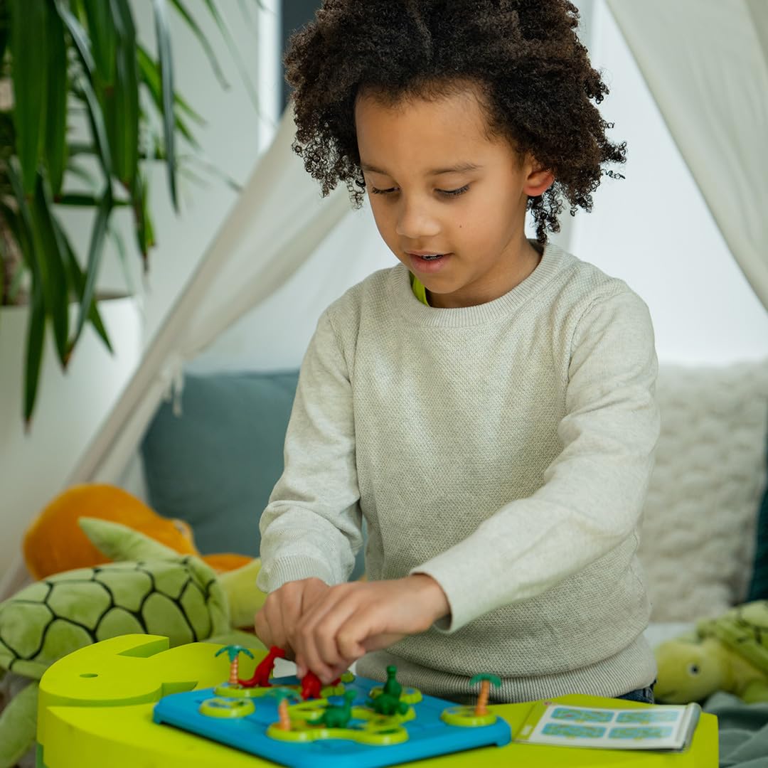 SmartGames Dinosaurs – Mystic Islands Logic Puzzle STEM Game with 80 Challenges (Ages 6+)