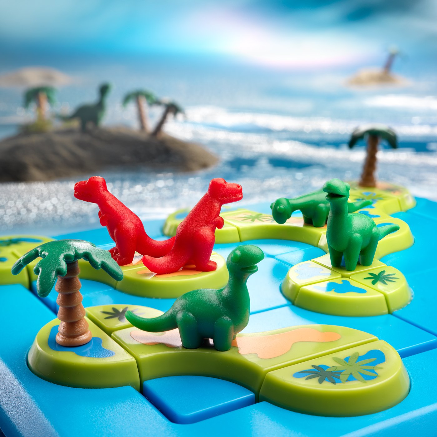SmartGames Dinosaurs – Mystic Islands Logic Puzzle STEM Game with 80 Challenges (Ages 6+)