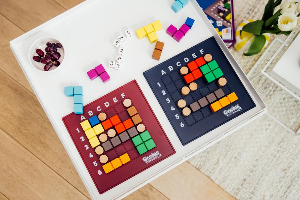 SmartGames The Genius Square – Educational Strategy Puzzle for 1-2 Players (Ages 6+)