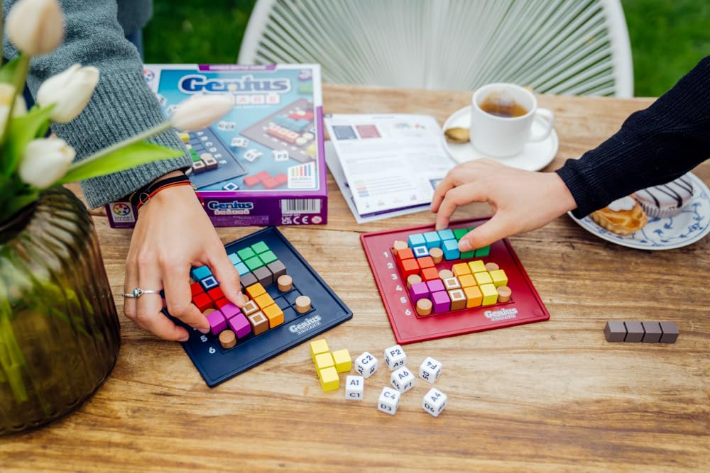 SmartGames The Genius Square – Educational Strategy Puzzle for 1-2 Players (Ages 6+)