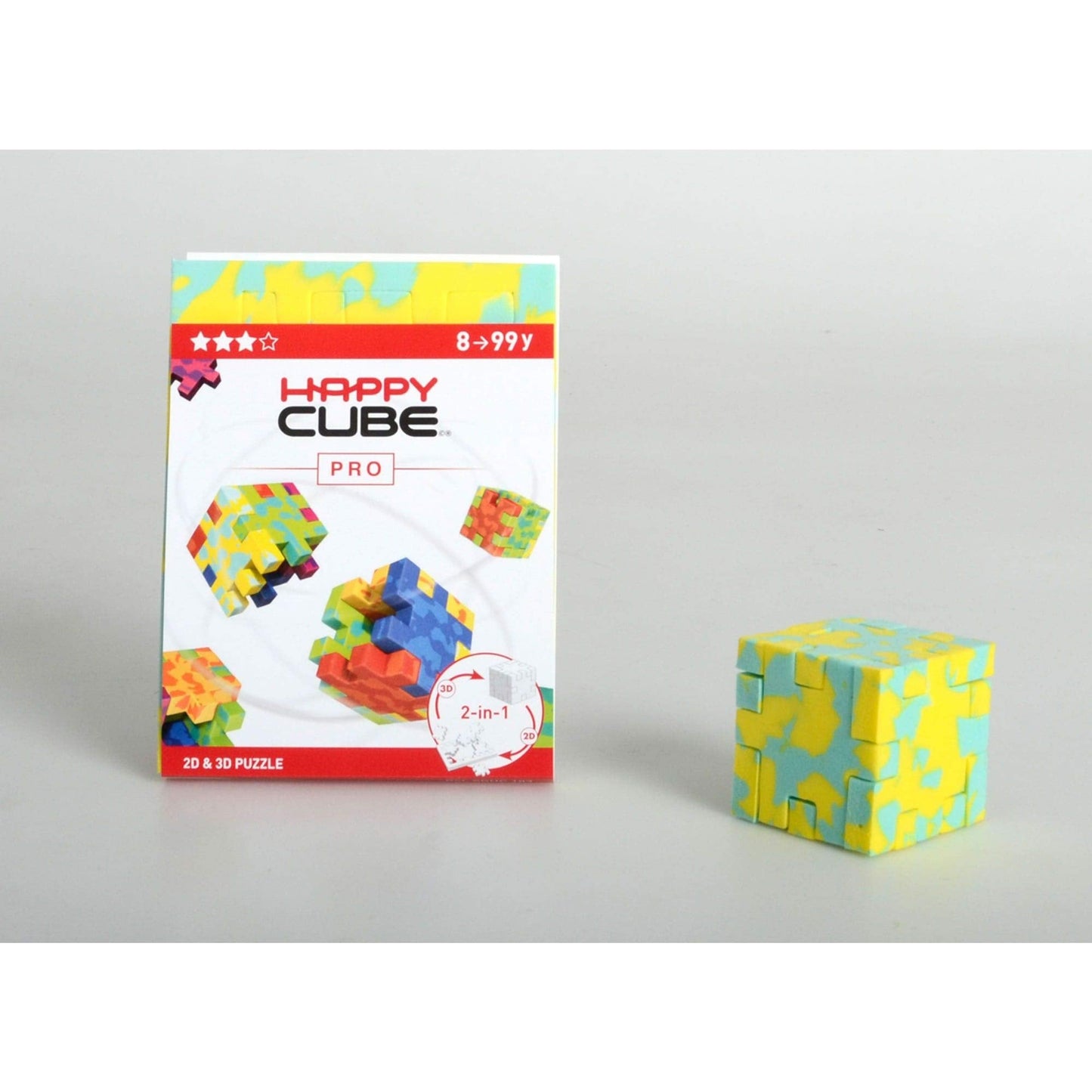 SmartGames Happy Cube Pro — 3D Puzzle for Ages 7+, Six Difficulty Levels
