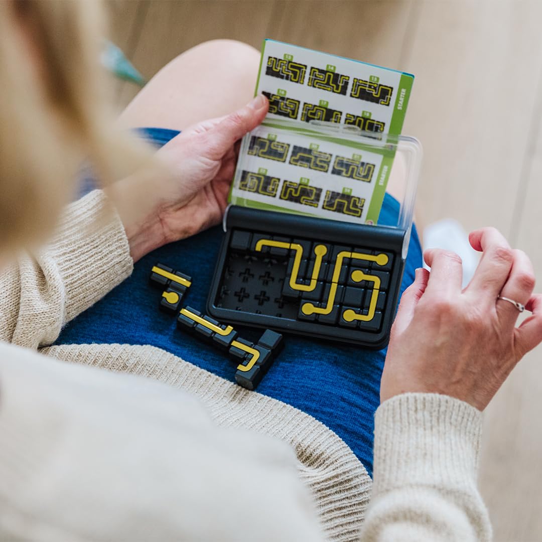 SmartGames IQ Circuit Portable Travel Game – 120 Challenges for Ages 8–Adult | Brain-Teasing Logic Puzzle