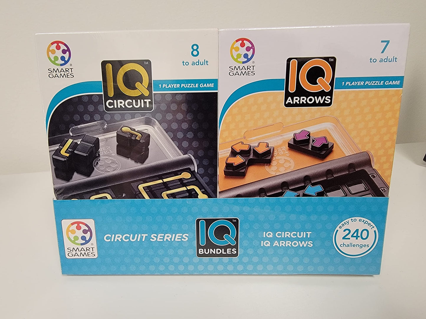SmartGames IQ Bundles Circuit Series – Solo Puzzles for Ages 7–Adult | SmartGames