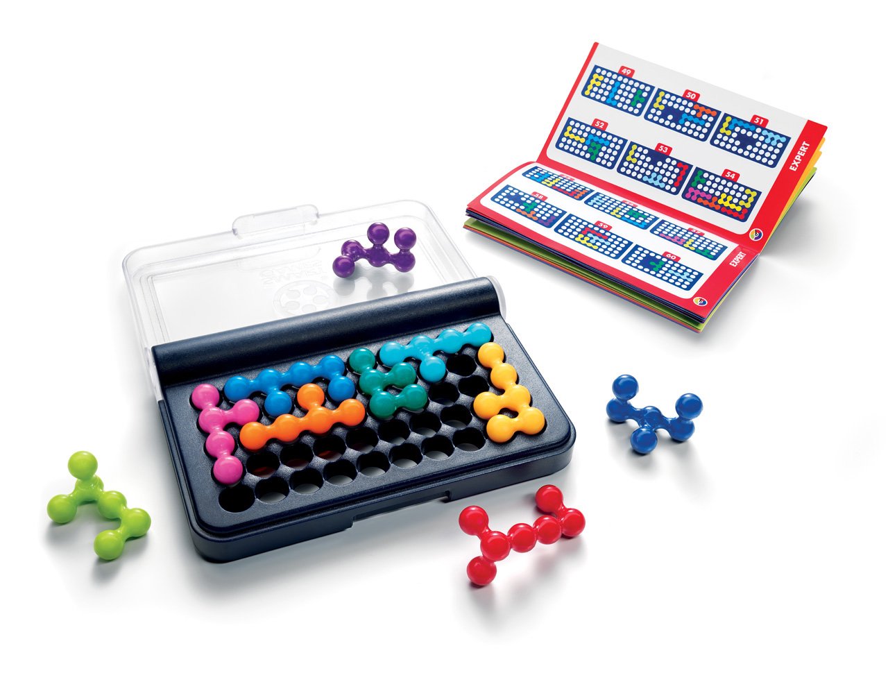 SmartGames IQ Fit – Compact Travel Puzzle with 120 Challenges