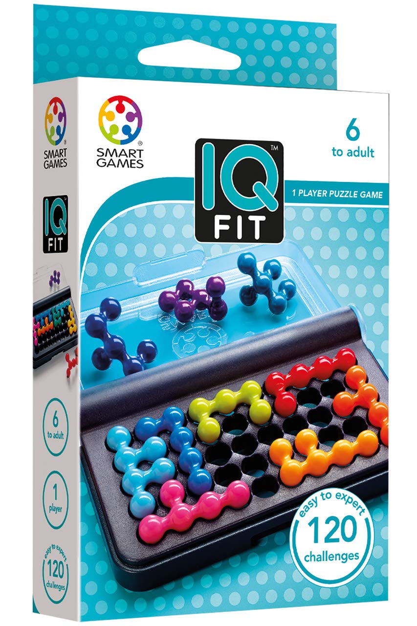 SmartGames IQ Fit – Compact Travel Puzzle with 120 Challenges