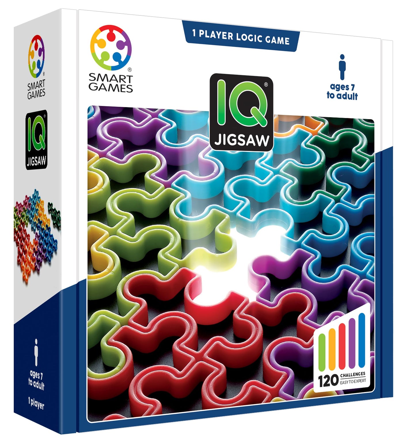 SmartGames IQ Jigsaw 120 Challenges – Puzzle for Ages 7 to Adult