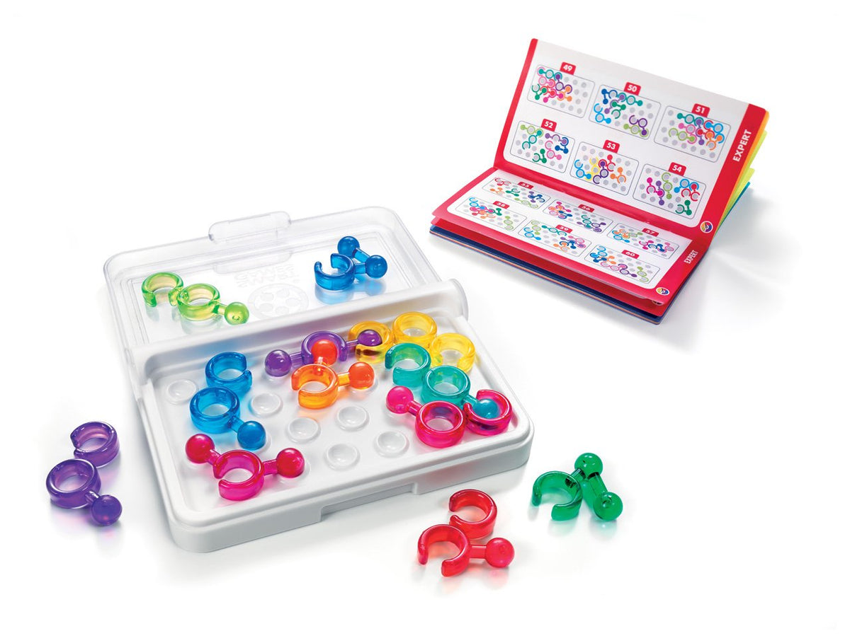 SmartGames IQ Link – Travel Brain Teaser for Ages 8+ | STEM Logic & Spatial Puzzles