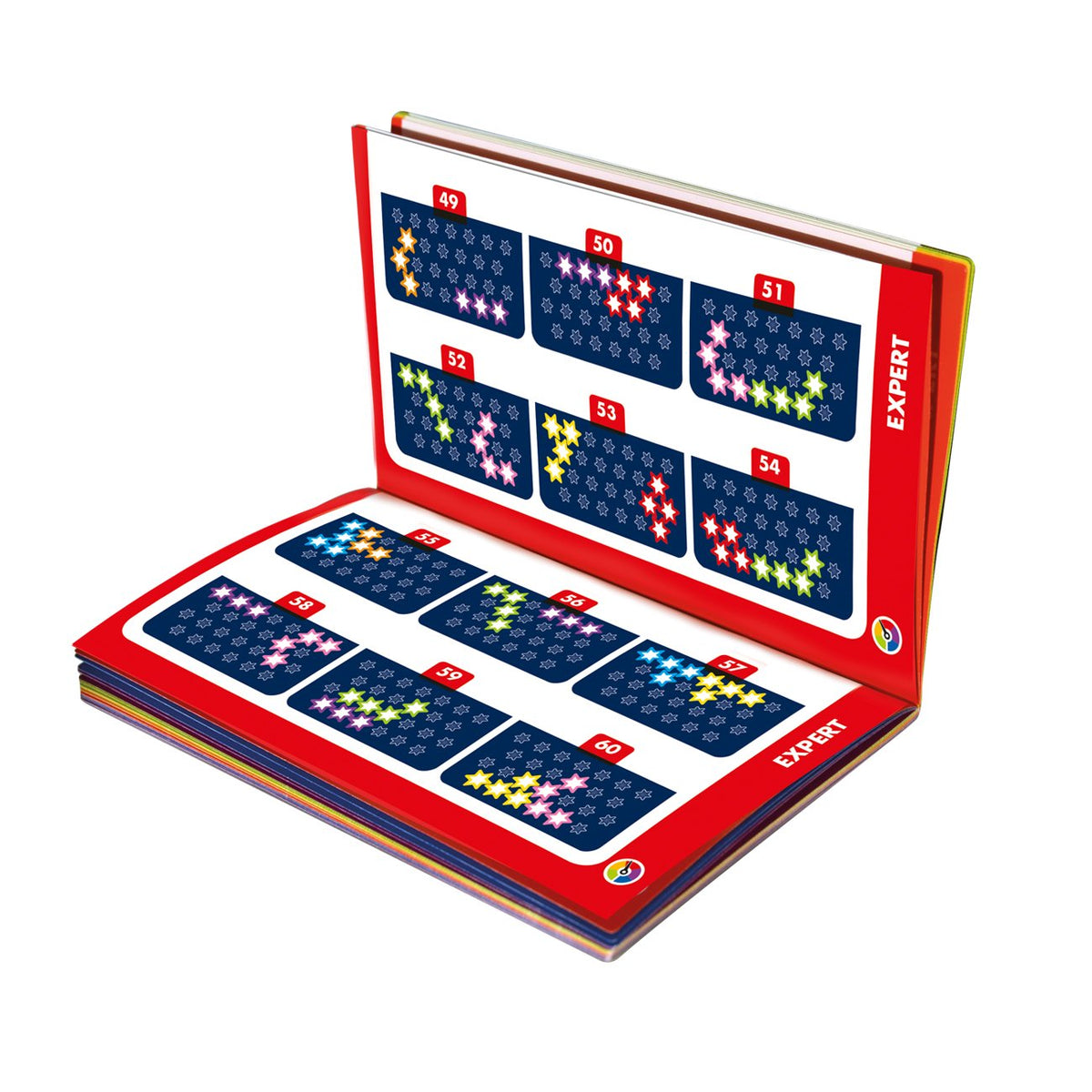 SmartGames IQ Stars – Compact Travel Puzzle Game with 120 Challenges | Solo Logic Brain-Teaser for Kids & Adults