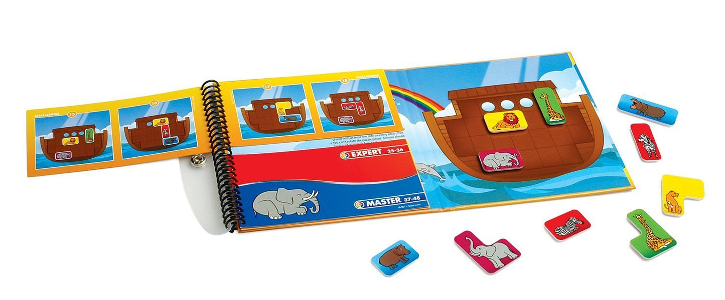 SmartGames Noah's Ark Magnetic Travel Game | Portable Puzzle Challenge