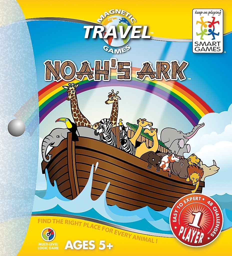SmartGames Noah's Ark Magnetic Travel Game | Portable Puzzle Challenge