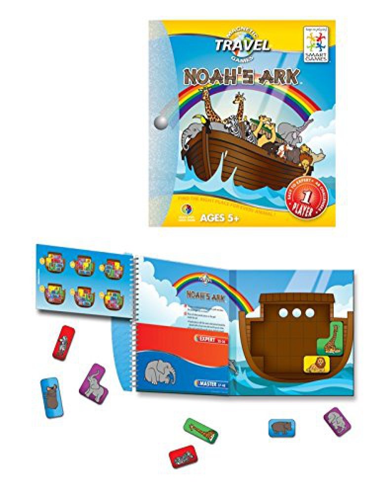 SmartGames Noah's Ark Magnetic Travel Game | Portable Puzzle Challenge