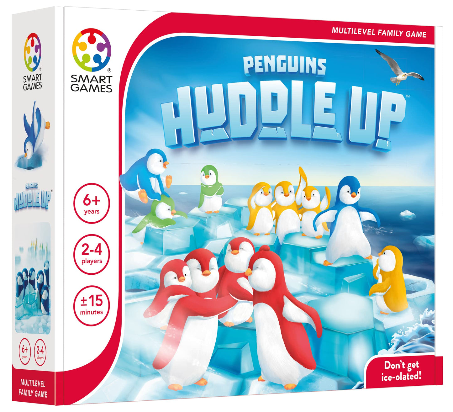 SmartGames Penguins Huddle Up – Family Strategy Game for 2-4 Players (Ages 6+)