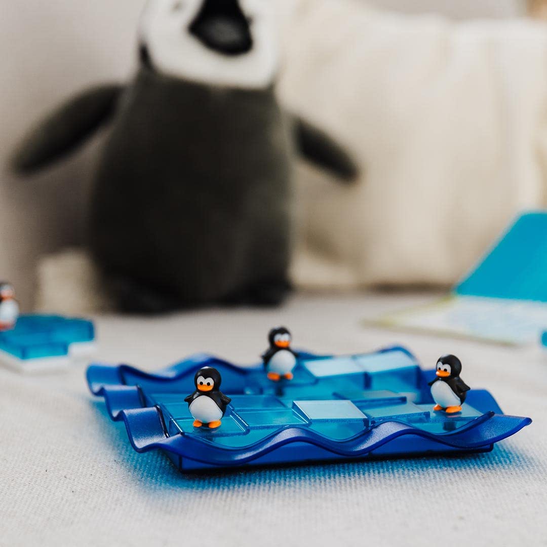 SmartGames Penguins on Ice – Sliding Pentomino Logic Puzzle for Ages 6+ (100 Challenges)