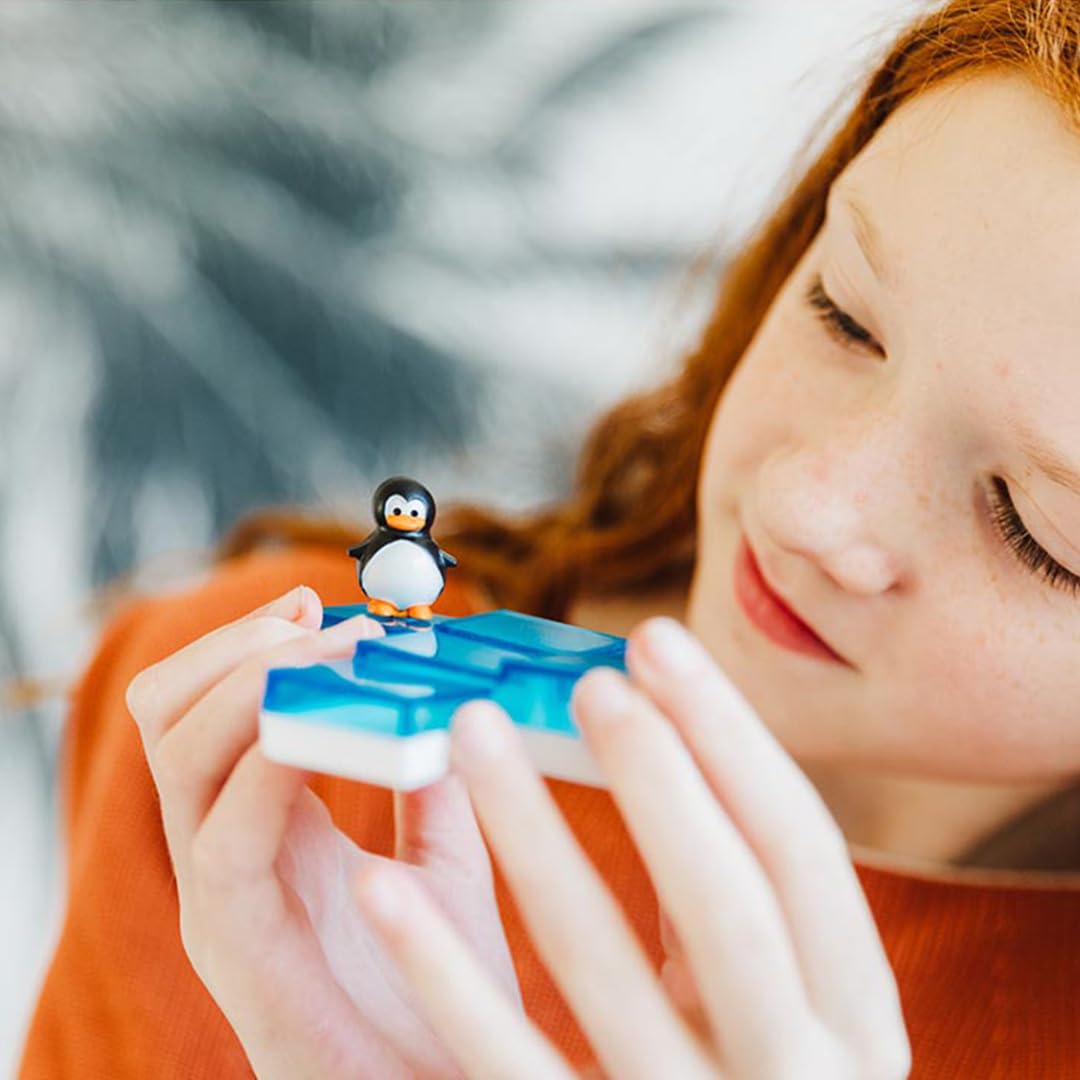 SmartGames Penguins on Ice – Sliding Pentomino Logic Puzzle for Ages 6+ (100 Challenges)