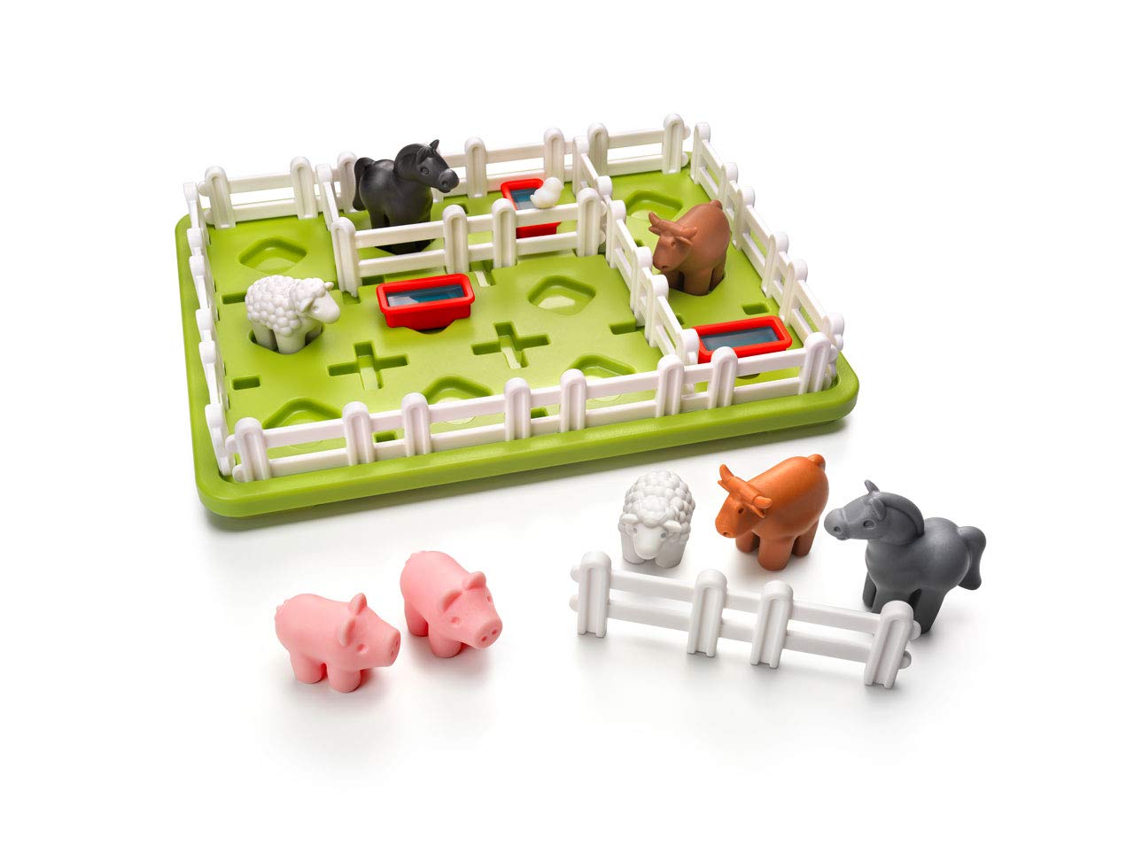 SmartGames Smart Farmer – Barnyard Logic Puzzle for Ages 5+ | 60 Progressive Challenges