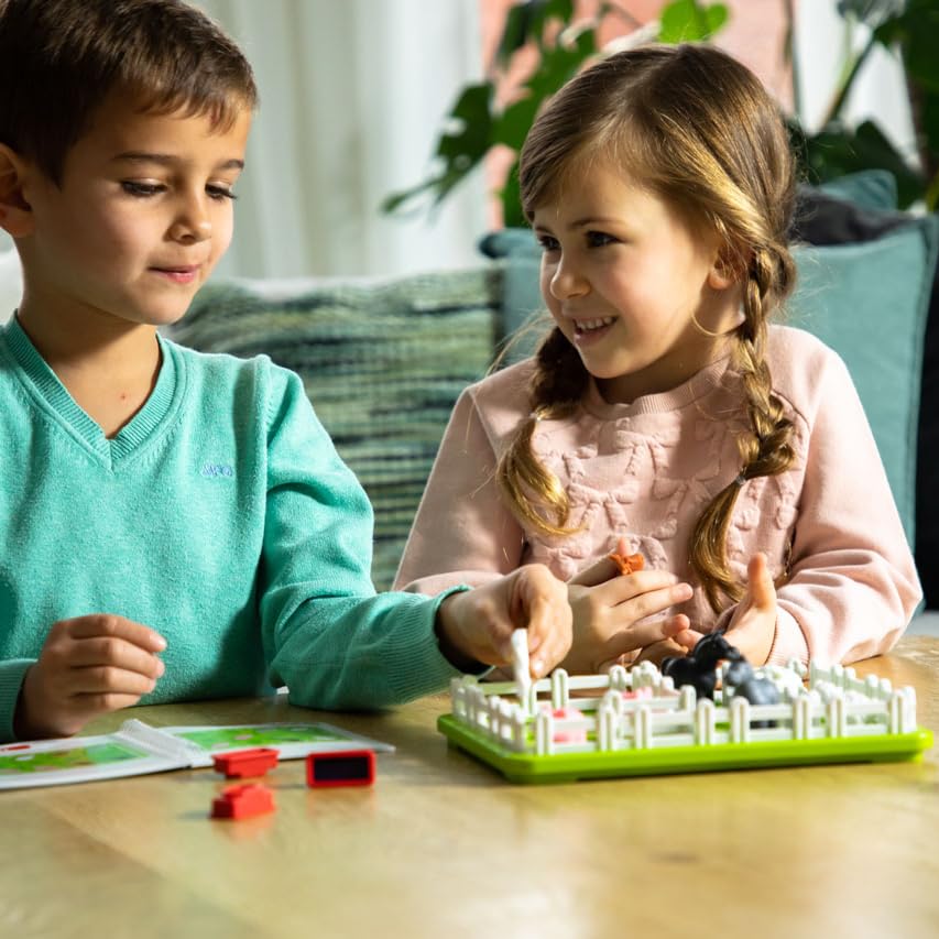 SmartGames Smart Farmer – Barnyard Logic Puzzle for Ages 5+ | 60 Progressive Challenges