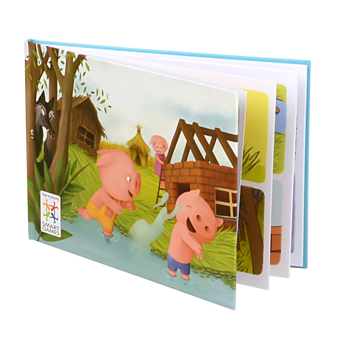 SmartGames Three Little Piggies – Preschool Logic Puzzle with 48 Challenges & Storybook (Ages 3+)