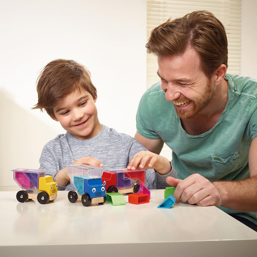SmartGames Trucky 3: Wooden Puzzle with 48 Challenges (Ages 3+)