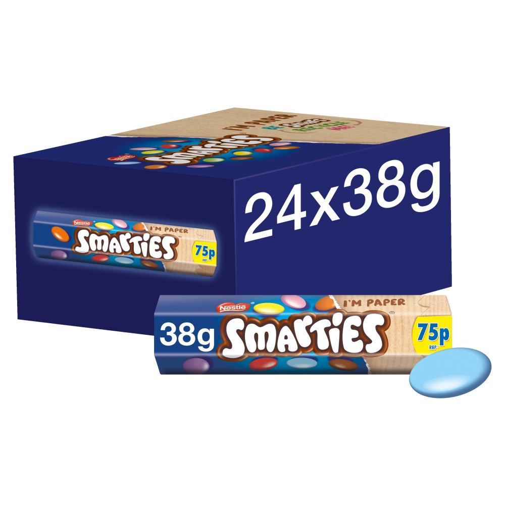Smarties Milk Chocolate Tube 38g PMP (Box of 24)