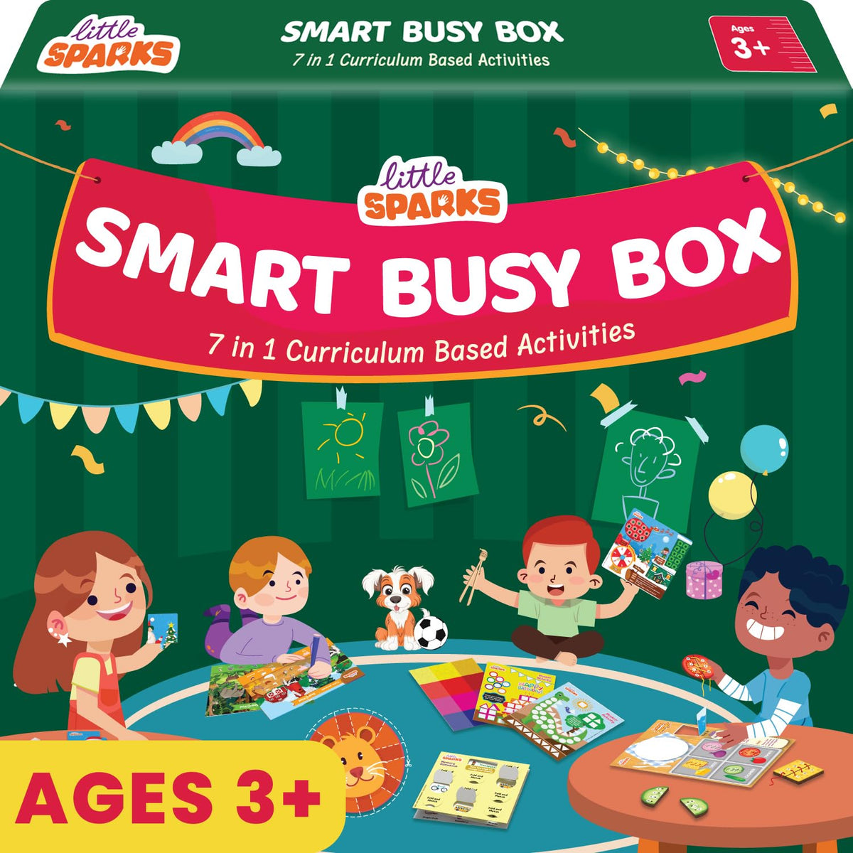 Smartivity Montessori Busy Box — 7-in-1 Preschool Learning Kit (Ages 3-6)
