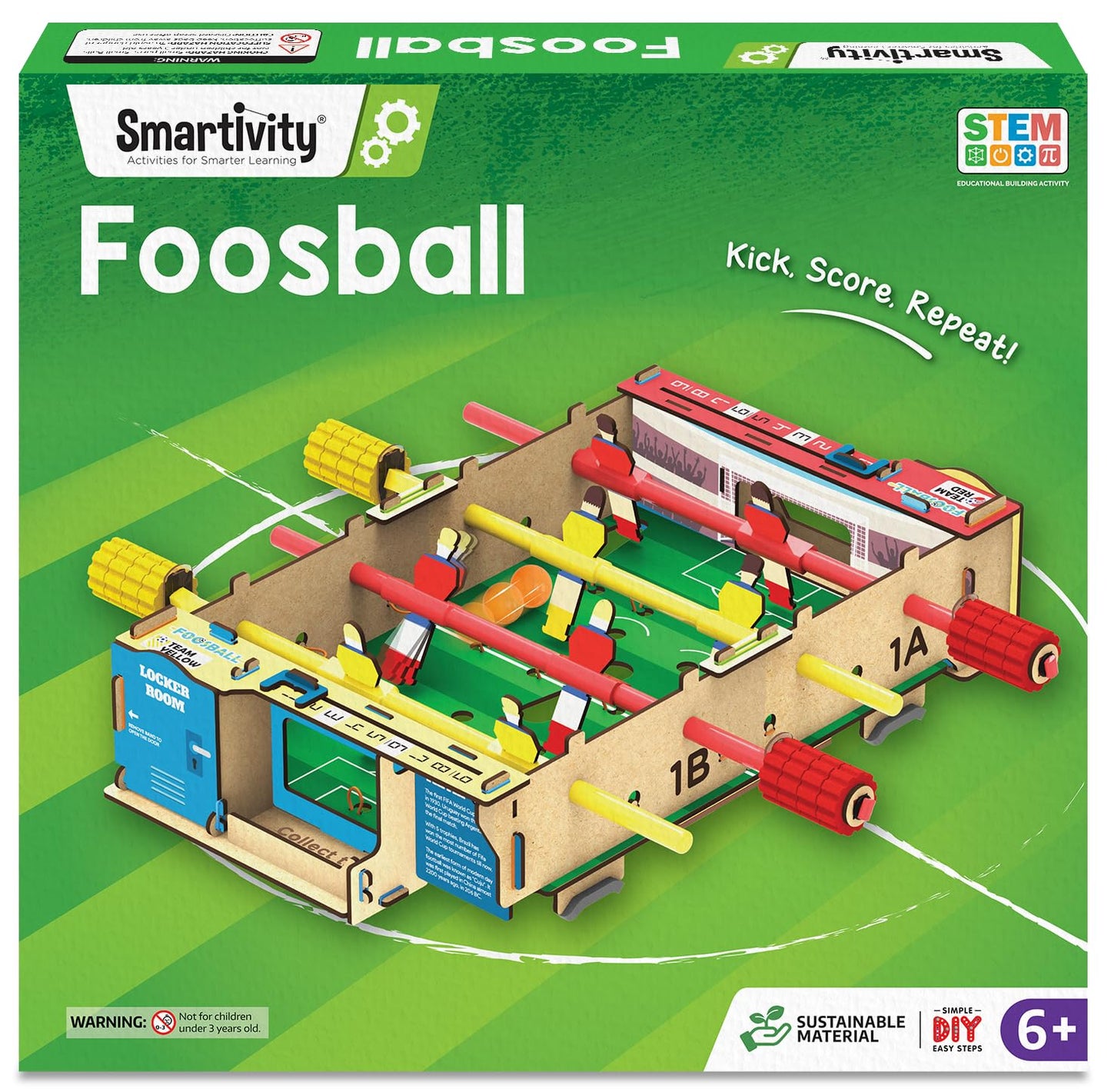 Smartivity Foosball Table – DIY STEM Indoor Soccer Game for Kids 6-14 | Educational Toy Gift