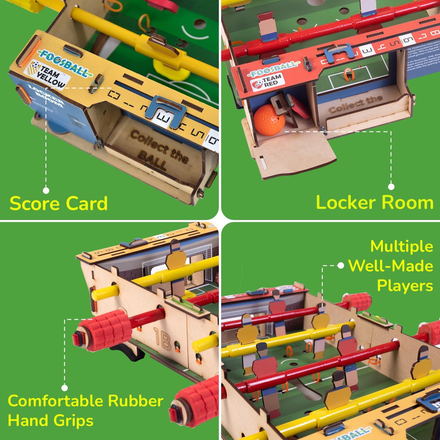 Smartivity Foosball Table – DIY STEM Indoor Soccer Game for Kids 6-14 | Educational Toy Gift