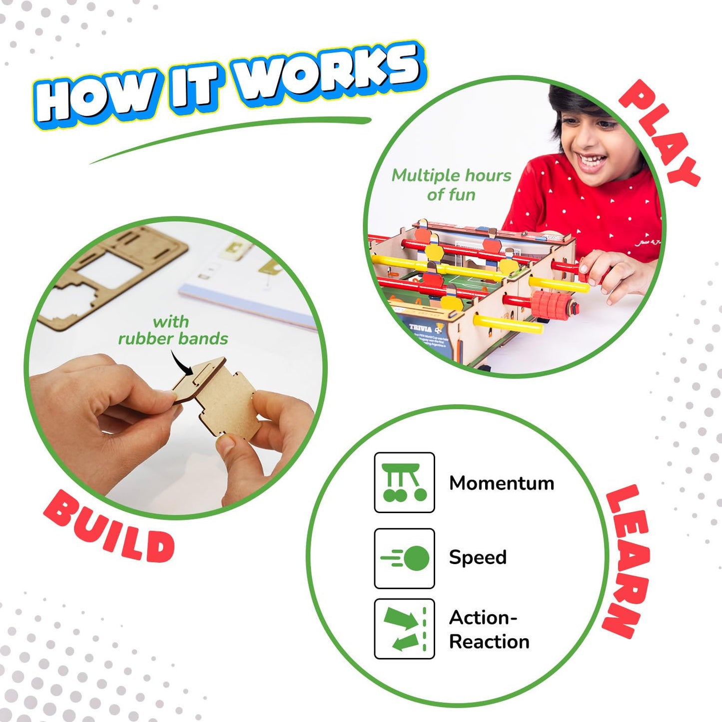 Smartivity Foosball Table – DIY STEM Indoor Soccer Game for Kids 6-14 | Educational Toy Gift