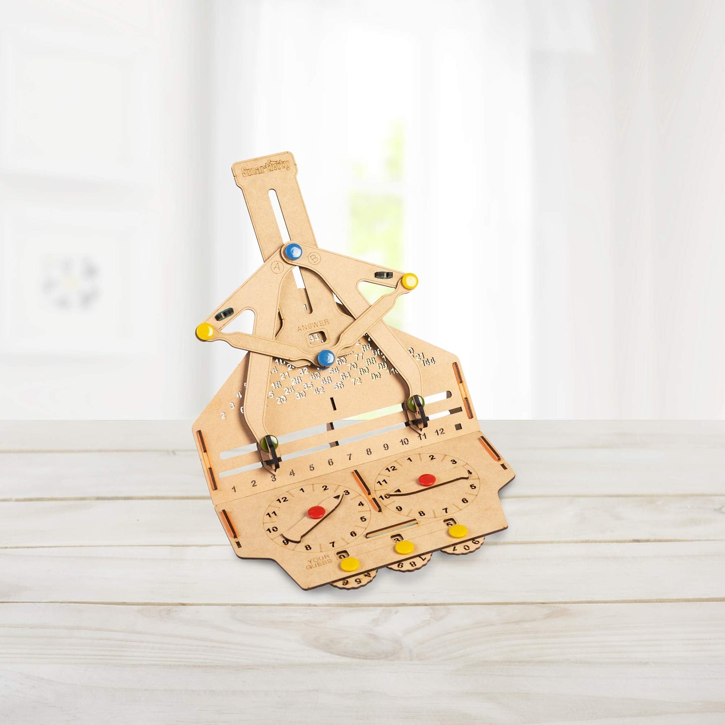 Smartivity Multiplication Machine — 3D Wooden STEM Toy for Kids 6+