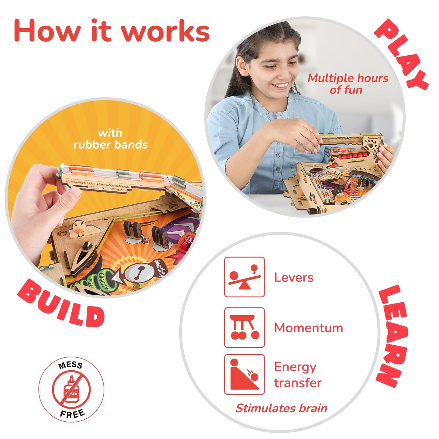 Smartivity DIY Pinball Machine for Kids 8-14 | Award-Winning STEM Arcade Gift