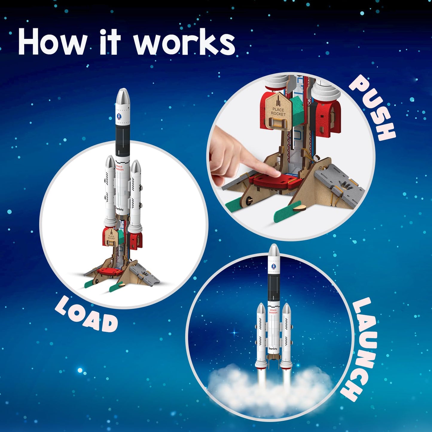 Smartivity Rocket Launcher STEM Kit for Ages 6-12 | Build Your Own Rocket