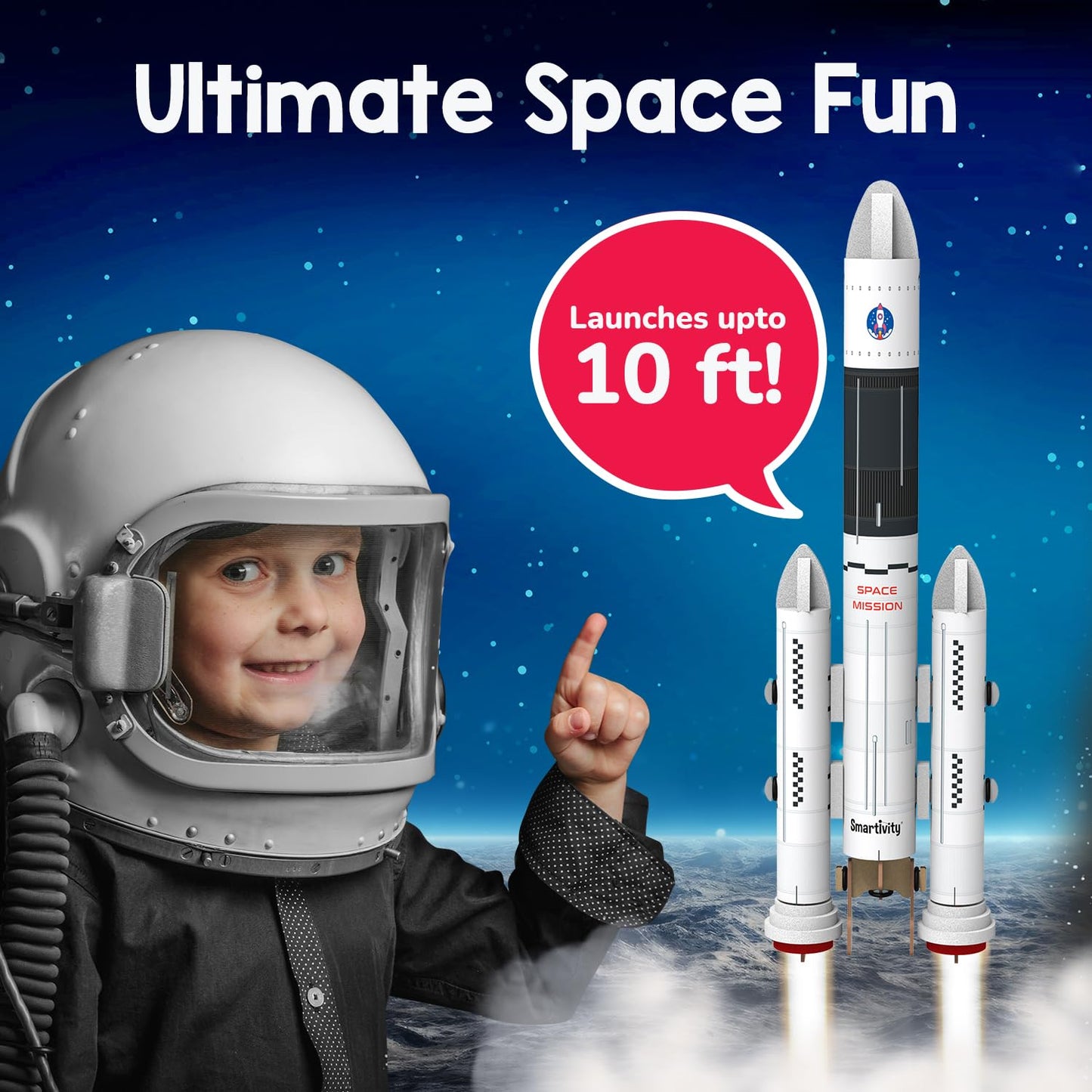 Smartivity Rocket Launcher STEM Kit for Ages 6-12 | Build Your Own Rocket